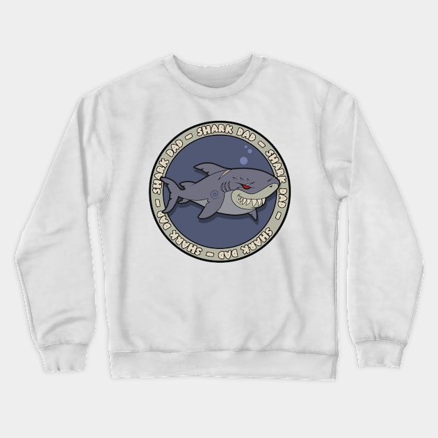 Shark Dad Crewneck Sweatshirt by leomon32